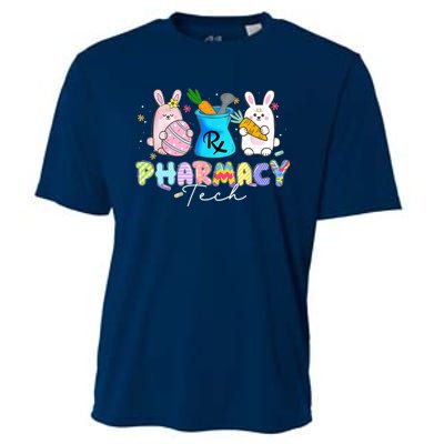 Funny Pharmacy Tech Bunny Pharmacist Happy Easter Day Cooling Performance Crew T-Shirt