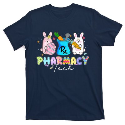 Funny Pharmacy Tech Bunny Pharmacist Happy Easter Day T-Shirt