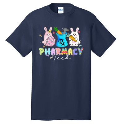 Funny Pharmacy Tech Bunny Pharmacist Happy Easter Day Tall T-Shirt