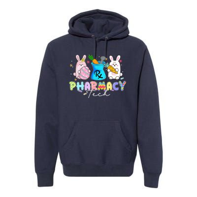 Funny Pharmacy Tech Bunny Pharmacist Happy Easter Day Premium Hoodie