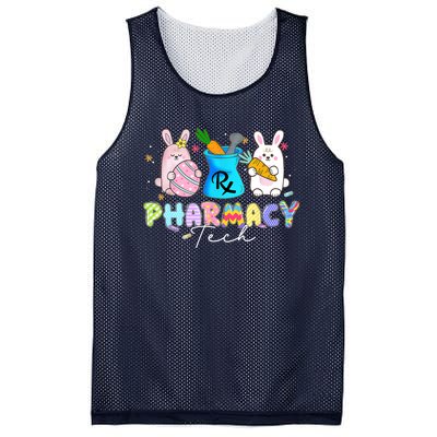 Funny Pharmacy Tech Bunny Pharmacist Happy Easter Day Mesh Reversible Basketball Jersey Tank