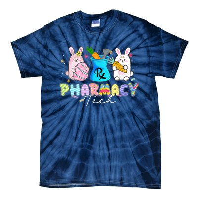 Funny Pharmacy Tech Bunny Pharmacist Happy Easter Day Tie-Dye T-Shirt