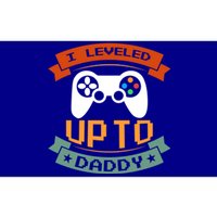 Funny Promoted To Daddy Vintage I Leveled Up To Dad Gift Bumper Sticker