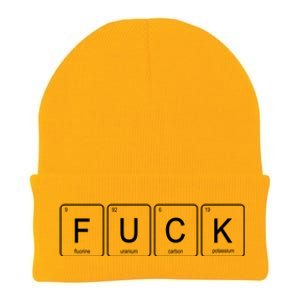 Funny Periodic Table Of Elements Fluorine Uranium Carbon Potassium Knit Cap Winter Beanie