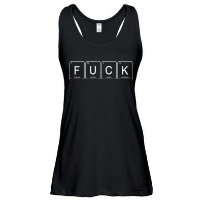 Funny Periodic Table Of Elements Fluorine Uranium Carbon Potassium Ladies Essential Flowy Tank