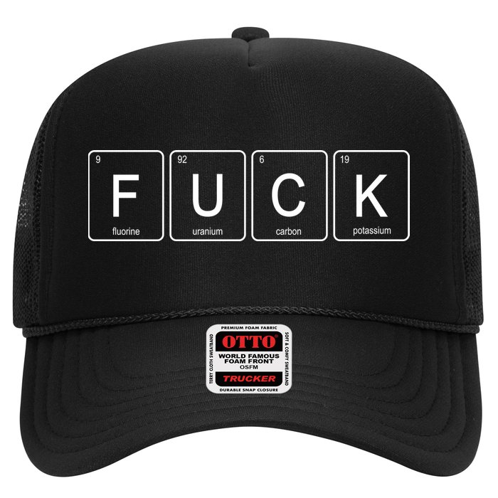 Funny Periodic Table Of Elements Fluorine Uranium Carbon Potassium Trucker Hat