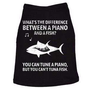 Funny Piano Tuna Fish Music Sarcastic Joke Doggie Tank