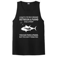 Funny Piano Tuna Fish Music Sarcastic Joke PosiCharge Competitor Tank