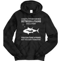 Funny Piano Tuna Fish Music Sarcastic Joke Tie Dye Hoodie