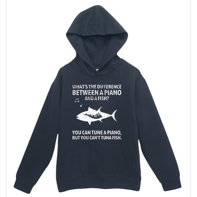 Funny Piano Tuna Fish Music Sarcastic Joke Urban Pullover Hoodie