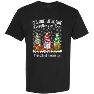 Funny Preschool Teacher Christmas PreK Teacher Xmas Party Garment-Dyed Heavyweight T-Shirt