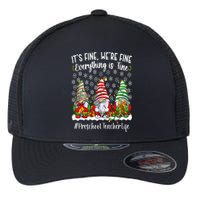 Funny Preschool Teacher Christmas PreK Teacher Xmas Party Flexfit Unipanel Trucker Cap