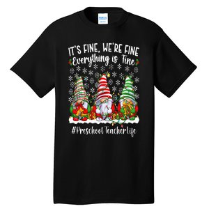 Funny Preschool Teacher Christmas PreK Teacher Xmas Party Tall T-Shirt