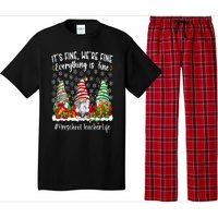 Funny Preschool Teacher Christmas PreK Teacher Xmas Party Pajama Set