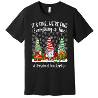 Funny Preschool Teacher Christmas PreK Teacher Xmas Party Premium T-Shirt