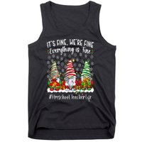 Funny Preschool Teacher Christmas PreK Teacher Xmas Party Tank Top