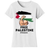 Free Palestine The Power Of The Palestinian Flag Women's T-Shirt