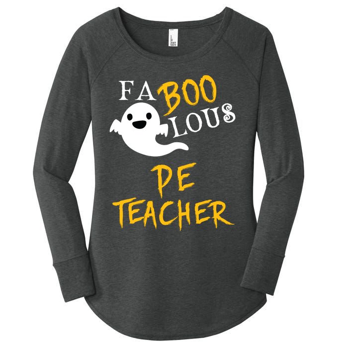 Faboolous Pe Teacher Halloween Physical Education Funny Women's Perfect Tri Tunic Long Sleeve Shirt