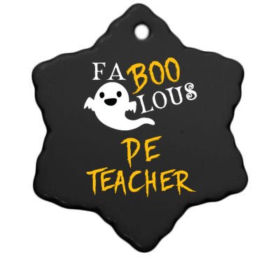 Faboolous Pe Teacher Halloween Physical Education Funny Ceramic Star Ornament