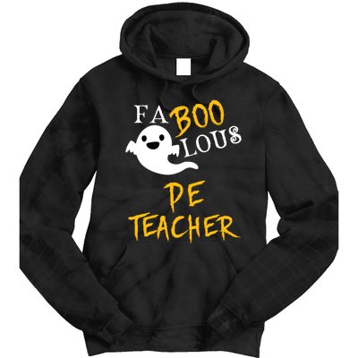 Faboolous Pe Teacher Halloween Physical Education Funny Tie Dye Hoodie