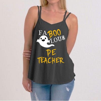 Faboolous Pe Teacher Halloween Physical Education Funny Women's Strappy Tank