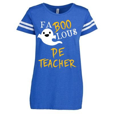 Faboolous Pe Teacher Halloween Physical Education Funny Enza Ladies Jersey Football T-Shirt