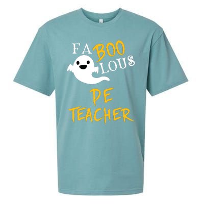 Faboolous Pe Teacher Halloween Physical Education Funny Sueded Cloud Jersey T-Shirt