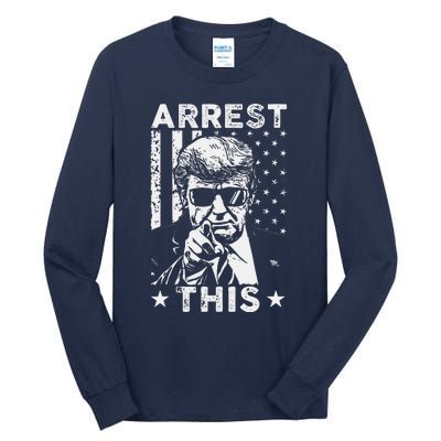 Funny Pro Trump 2024 Trump Arrest This Convicted Felon Tall Long Sleeve T-Shirt