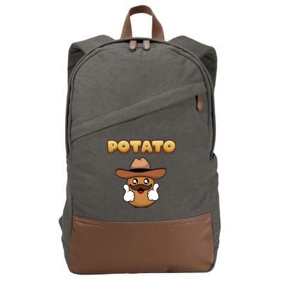 Funny Potato Tees Is Potato Cotton Canvas Backpack