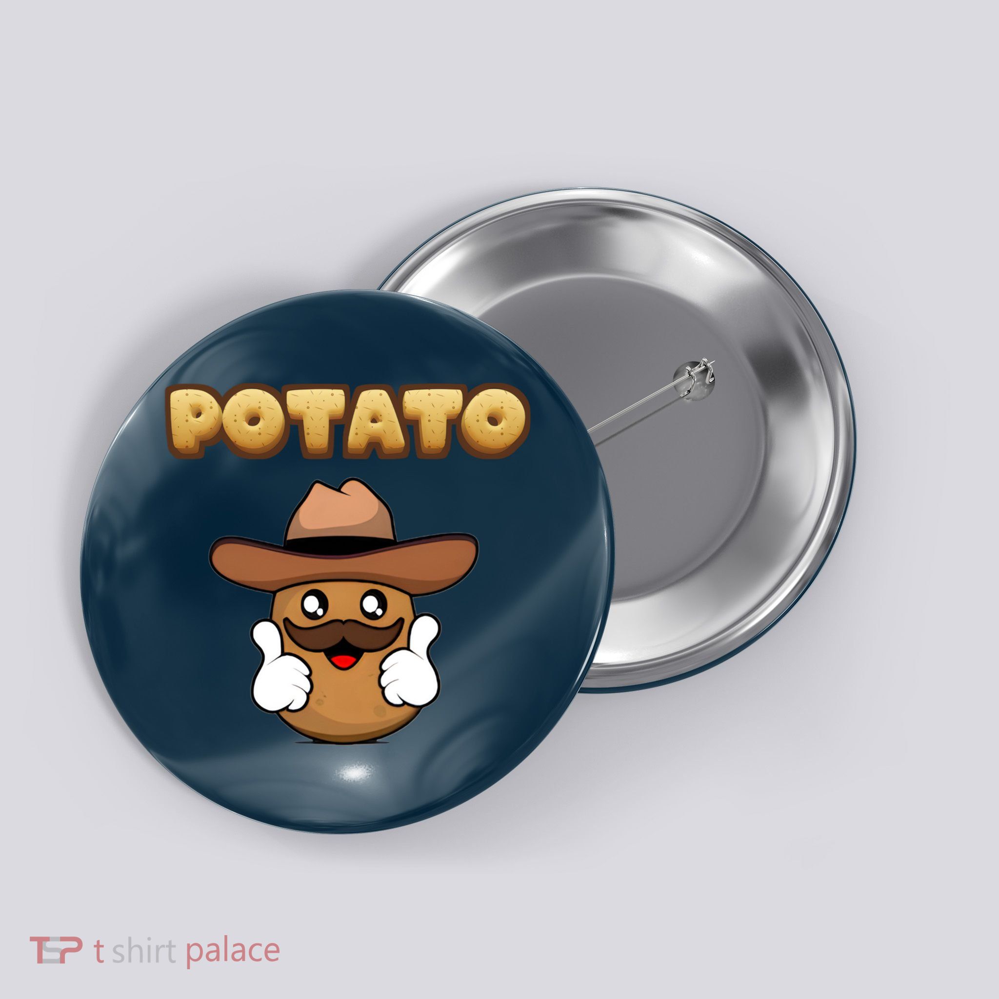 Funny Potato Tees Is Potato Button