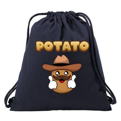 Funny Potato Tees Is Potato Drawstring Bag