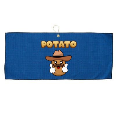 Funny Potato Tees Is Potato Large Microfiber Waffle Golf Towel