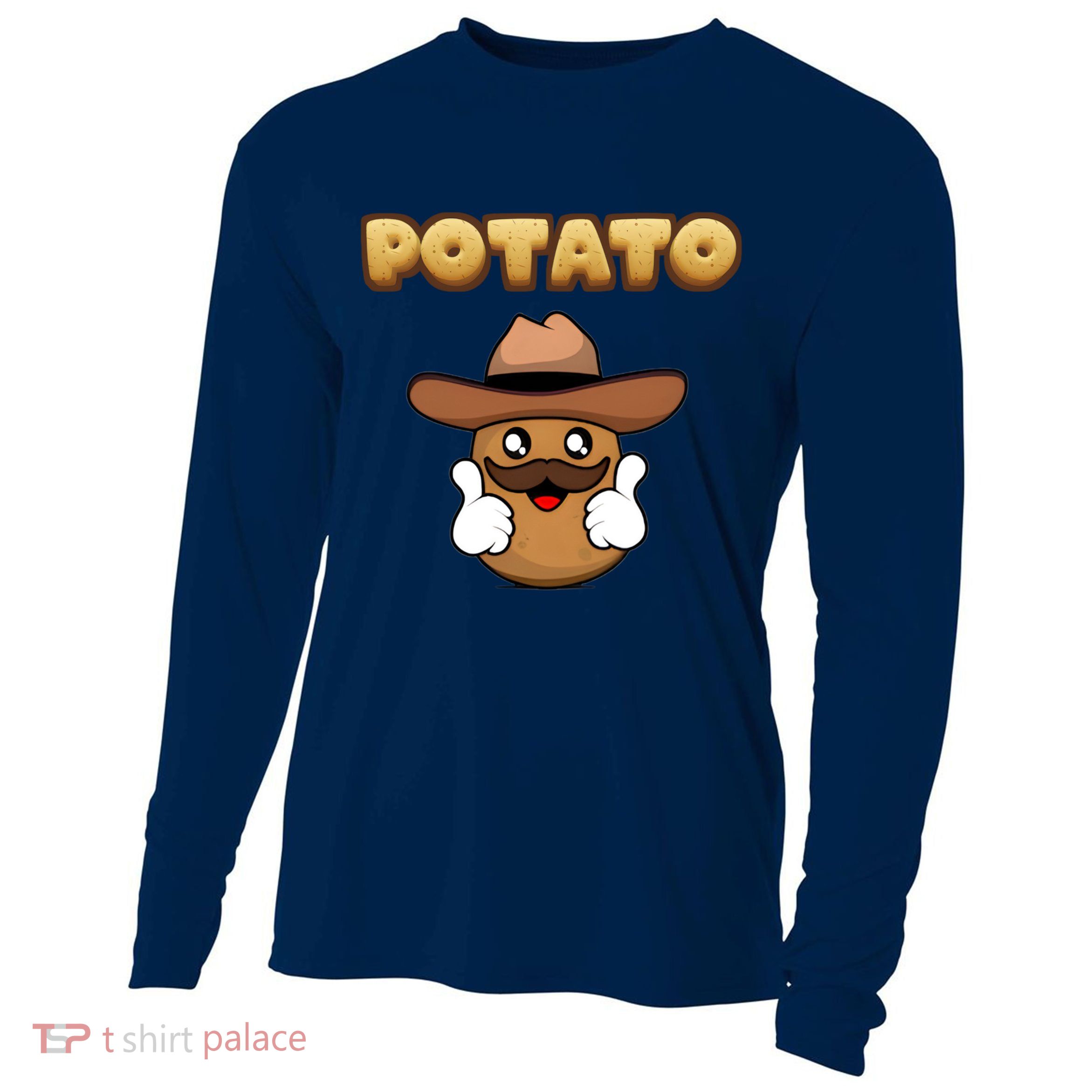 Funny Potato Tees Is Potato Cooling Performance Long Sleeve Crew