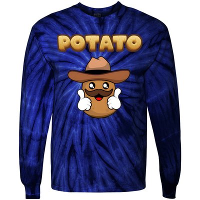 Funny Potato Tees Is Potato Tie-Dye Long Sleeve Shirt