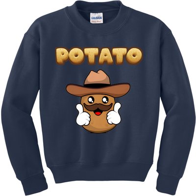 Funny Potato Tees Is Potato Kids Sweatshirt