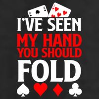 Funny Poker - Texas Holdem Lucky Poker 7 Panel Mesh Trucker Snapback Hat
