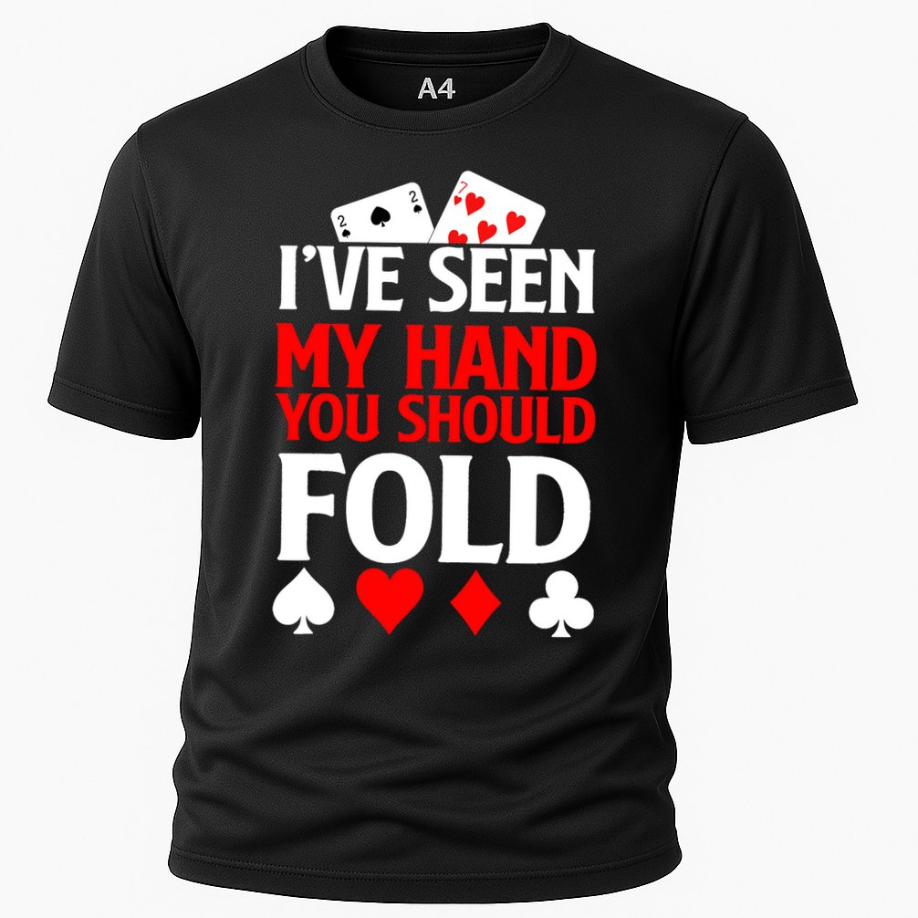 Funny Poker - Texas Holdem Lucky Poker Cooling Performance Crew T-Shirt