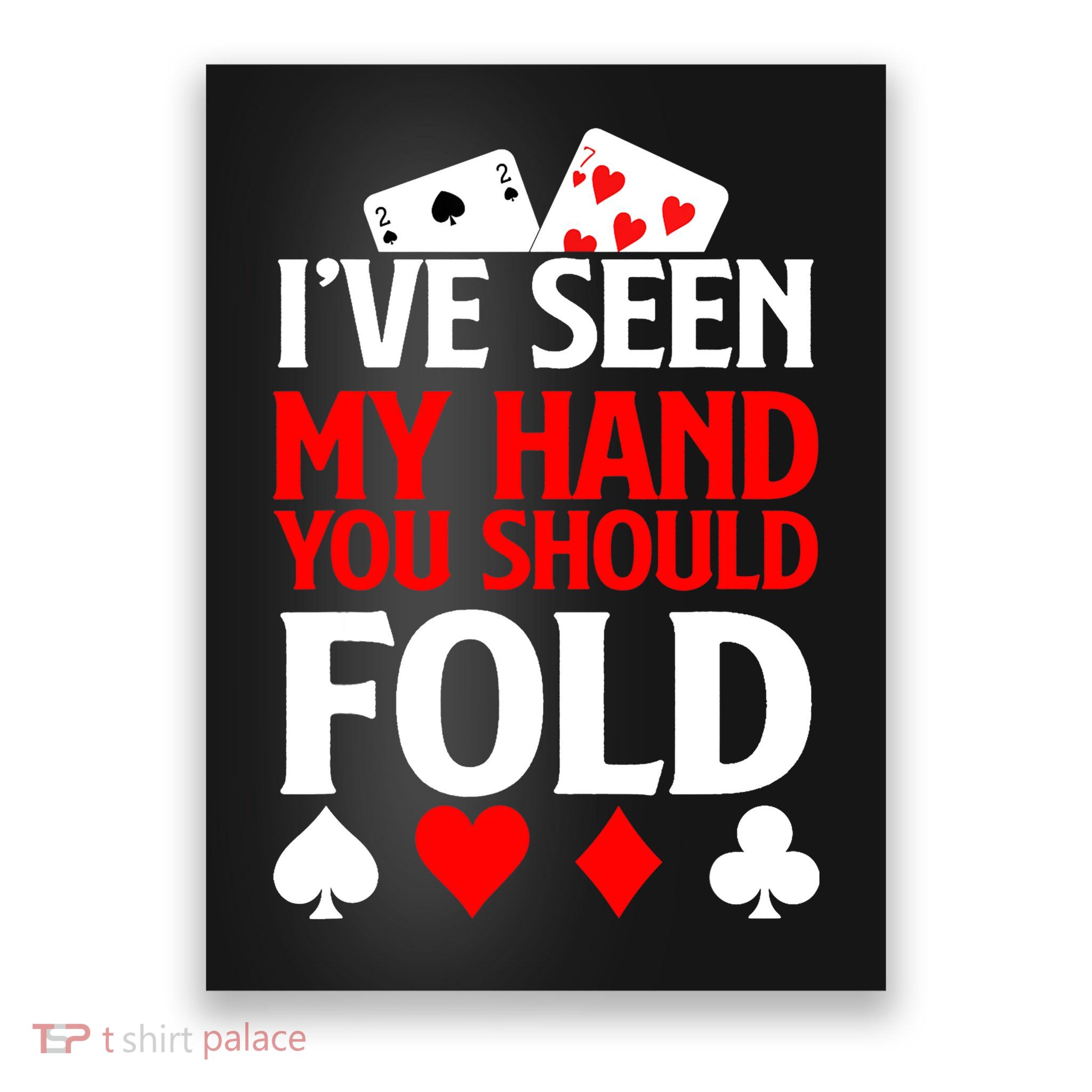 Funny Poker - Texas Holdem Lucky Poker Poster