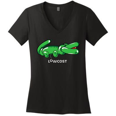 Funny Print The Lowcost Classic Fun Style Women's V-Neck T-Shirt