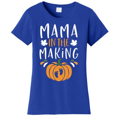 Funny Pregnancy Thanksgiving Graphic Tee Mama In The Making Meaningful Gift Women's T-Shirt