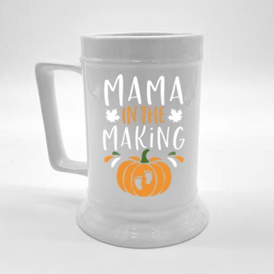 Funny Pregnancy Thanksgiving Graphic Tee Mama In The Making Meaningful Gift Beer Stein