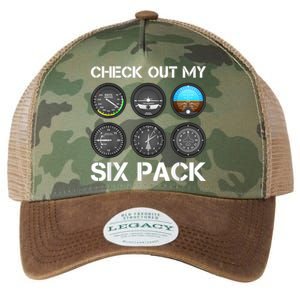 Funny Pilot Top Airplane Six Pack Flight Instruments Gift Legacy Tie Dye Trucker Hat