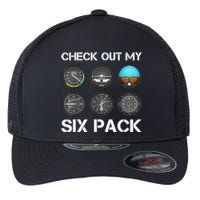 Funny Pilot Top Airplane Six Pack Flight Instruments Gift Flexfit Unipanel Trucker Cap