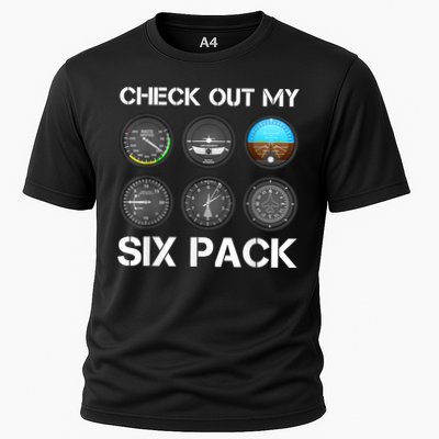 Funny Pilot Top Airplane Six Pack Flight Instruments Gift Performance Shirt