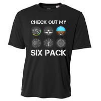 Funny Pilot Top Airplane Six Pack Flight Instruments Gift Cooling Performance Crew T-Shirt