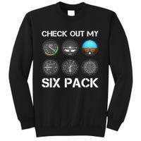 Funny Pilot Top Airplane Six Pack Flight Instruments Gift Sweatshirt