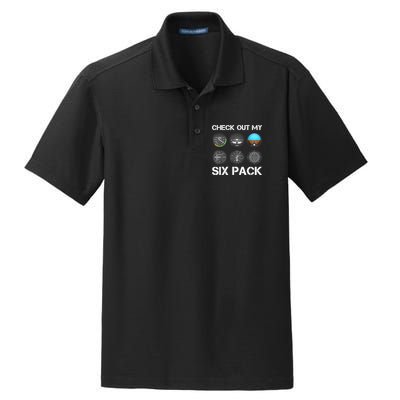 Funny Pilot Top Airplane Six Pack Flight Instruments Gift Dry Zone Grid Polo