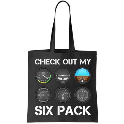 Funny Pilot Top Airplane Six Pack Flight Instruments Gift Bag
