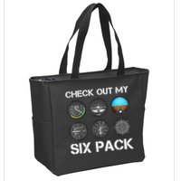 Funny Pilot Top Airplane Six Pack Flight Instruments Gift Zip Tote Bag