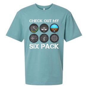 Funny Pilot Top Airplane Six Pack Flight Instruments Gift Sueded Cloud Jersey T-Shirt